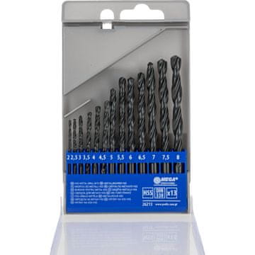 slomart Set svrdala za metal Mega, 13 kom (2,0-8,0 mm) plastična kutija