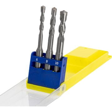 slomart Set svrdla Mega SDS Plus za beton, 3 komada
