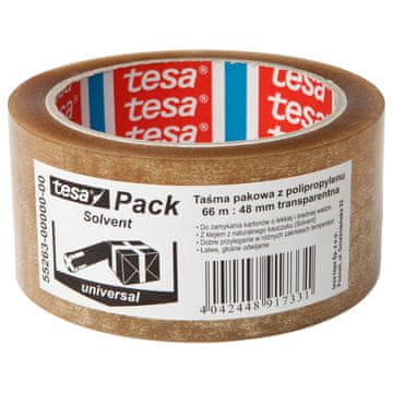 slomart Tesa Pakirna traka, solvent, 66m:48mm, prozirna