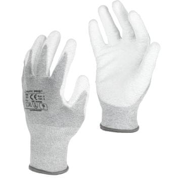 slomart Antistatične radne rukavice Lahti Pro L230407P, bijele, veličina 7, 1 par