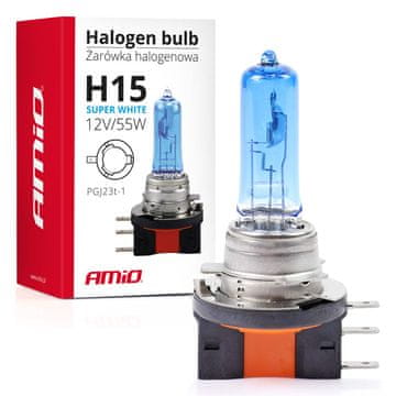 slomart Halogen žarulja AMiO H15 12V 55W Super White