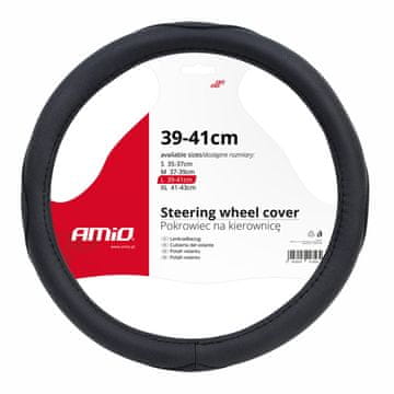 slomart Navlaka za volan AMiO "L", 39-41 cm, crna/siva