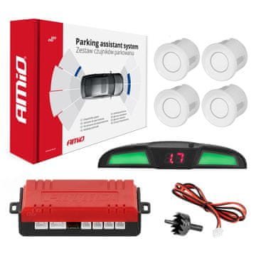 slomart Set parkirnih senzora AMiO LED COB - 4 senzora, bijela