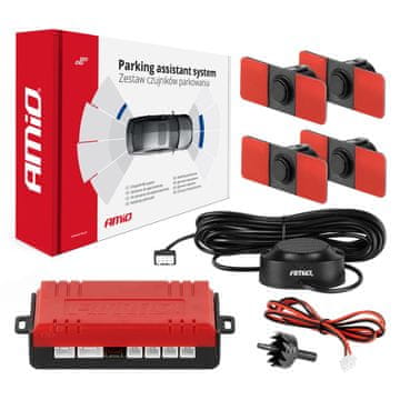 slomart AMiO Set parking senzora, crni, 4 senzora, 16,5 mm zujalica