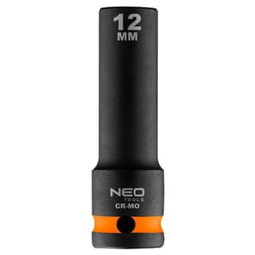 slomart NEO TOOLS Udarni nasadni ključ 1/2", dugi 12 x 78 mm, Cr-Mo