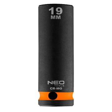 slomart NEO TOOLS Udarni nasadni ključ 1/2", dugi 19 x 78 mm, Cr-Mo