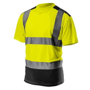 slomart NEO TOOLS Zaštitna majica kratkih rukava s reflektirajućim trakama, tamni donji dio, žuta, vel. XL
