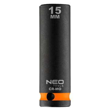 slomart NEO TOOLS Dugi udarni nasadni ključ 1/2", 15 mm, Cr-Mo