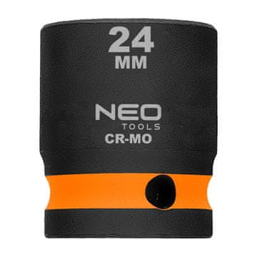 slomart NEO TOOLS Udarni nasadni ključ 1/2", 24 mm, Cr-Mo