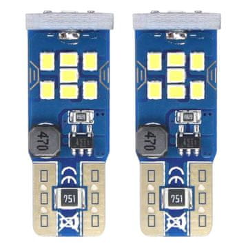 slomart LED žarulje AMiO CANBUS T10 W5W 21SMD 2016, bijela, 12-24V