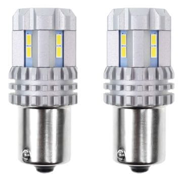 slomart LED žarulje AMiO CANBUS 1156 BA15S 22SMD 3020, bijela, 12-24V