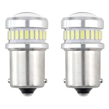 slomart LED žarulje AMiO CANBUS BA15S P21W 24+6SMD, bijela, 12-24V