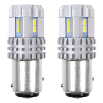 slomart LED žarulje AMiO CANBUS BAY15D P21/5W 22SMD 3020, bijela, 12-24V