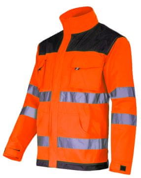 slomart Lahti Pro radna bluza visoke vidljivosti, crno-narančasta, 3XL