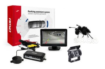 slomart AMiO TFT01 (4.3") Parking senzori s HD-501-IR kamerom, 4 bijela senzora