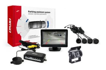 slomart AMiO TFT01 parking senzori 4.3" s HD kamerom, 4 crna senzora