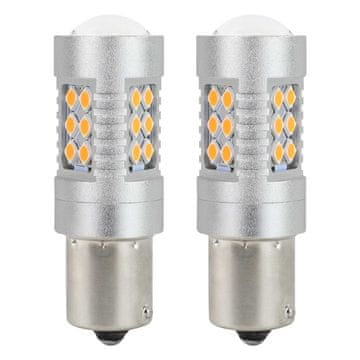 slomart AMiO LED žarulje CANBUS PY21W, narančasta Amber, 12V/24V