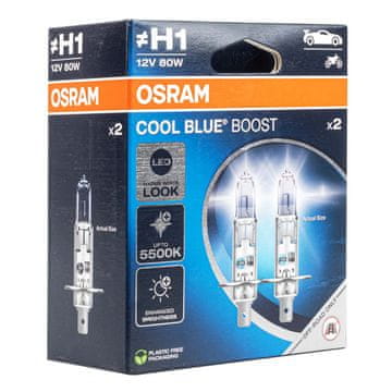 slomart Osram H1 Cool Blue Boost 12V 80W P14,5s - Halogena žarulja (2 kom)