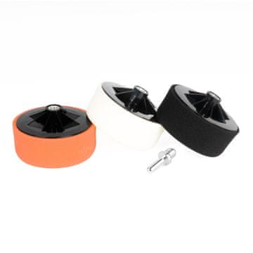 slomart Set za poliranje AMiO, 125 mm, 3 kom + adapter M14