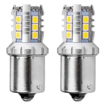 slomart AMiO LED žarulje Canbus BA15S P21W bijela 12V/24V, 16xSMD 3030