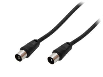 slomart Blow 4330# Antenski kabel TV-Video, 1.5m, crna, dvostruko oklopljen