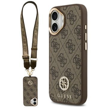 Guess Guess Futrola 4G Sa Strass Logom I Velikim Remenom Za Iphone 17 Magsafe Metalna