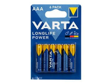 slomart Alkalne baterije Varta Longlife Power AA LR6, 6 kom