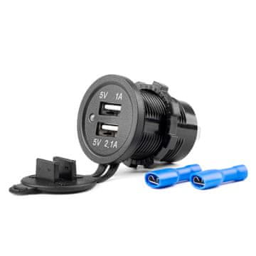 slomart AMiO Vodootporna stanica za punjenje 2x USB 12V/24V