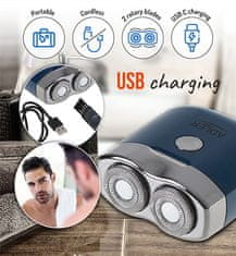 Adler AD 2937 putna brivica s dvije glave, USB