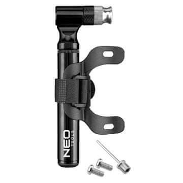 slomart NEO TOOLS PRO Mini pumpa za bicikl, aluminij, 130 PSI