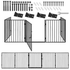 slomart KAMINER basic BK-2961 metalna pregrada za kamin, crna