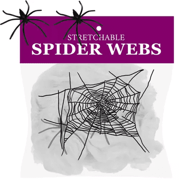 slomart Umjetna paučina s 2 pauka Malatec, za Noć vještica