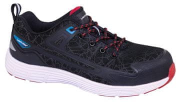 slomart Lahti Pro LPSHOE-S1P-SRC-47 niske radne cipele, S1P SRC, crno-crvene, veličina 47