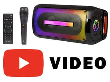 slomart Blow CityLIGHT prijenosni Bluetooth zvučnik, crni