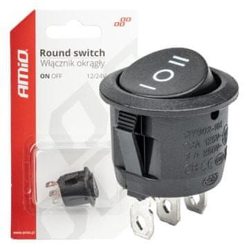 slomart PREKLOPNI PREKIDAČ AMiO ON-OFF-ON (12V/230V)