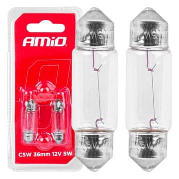 slomart Halogena cijevna žarulja AMiO C5W 36mm 12V (2 kom.)