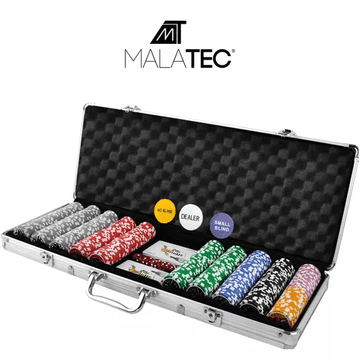slomart MALATEC Poker set 500 žetona u aluminijskom koferu