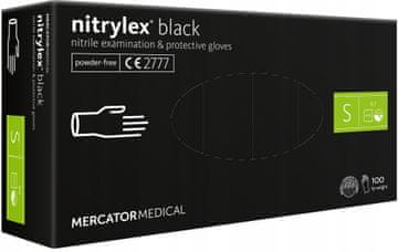 slomart MERCATOR Nitrylex Black nitrilne rukavice, S