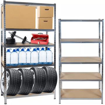 slomart MALATEC regal - 5 polica, 220x100x45 cm, nosivost 875 kg