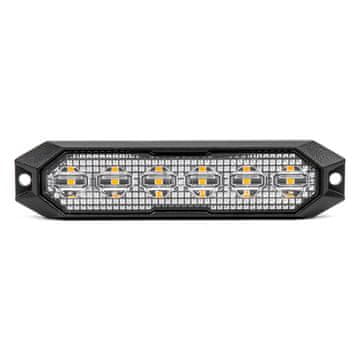 slomart AMiO Ravna LED svjetiljka treperljivog upozorenja, narančasta, 6x3W