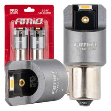 slomart Auto LED žarulje AMiO PY21W, narančaste, 12V/24V