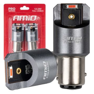 slomart Auto LED žarulje AMiO P21/5W, crvene, 12V/24V