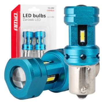slomart LED žarulja AMiO CAN-BUS 1156 BA15S 4xSMD 1860 White (12/24V)