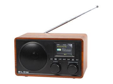 slomart Blow RK5 BT prijenosni kuhinjski radio, FM/DAB+, Bluetooth, crno-smeđi