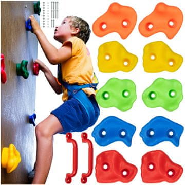 slomart Set 12 hvataljki za penjanje KRUZZEL (za djecu)
