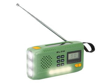 slomart Prijenosni radio Blow RA13 (AM/FM) na solarno napajanje/ručicu sa svjetiljkom