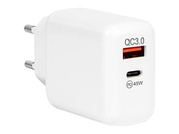 slomart Blow Mrežni punjač USB-C PD 45W + USB-A GaN