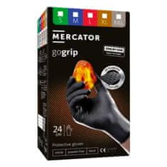 AMIO Mercator GoGrip ONE-BY-ONE crne nitrilne rukavice 100 kom. veličina M