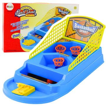 slomart LEAN TOYS Mini košarka s katapultom za loptice