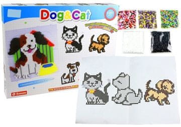 slomart LEAN TOYS Set perlica za izradu mozaika Pas i mačka 6000 kom.